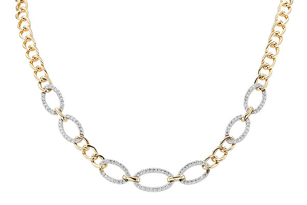 F328-57219: NECKLACE 1.12 TW (17")(INCLUDES BAR LINKS)