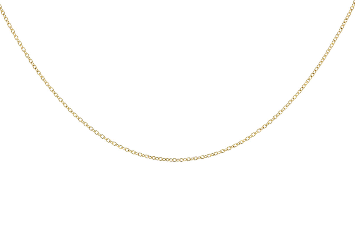 M328-61755: CABLE CHAIN (18IN, 1.3MM, 14KT, LOBSTER CLASP)