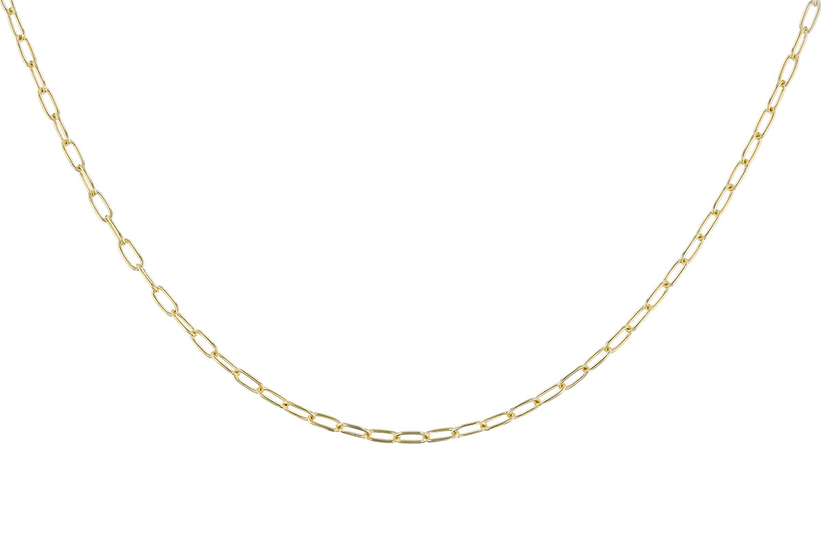 A329-46274: PAPERCLIP SM (16IN, 2.40MM, 14KT, LOBSTER CLASP)