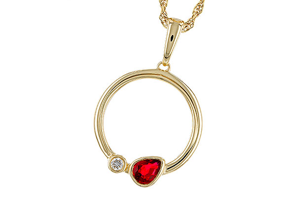 B329-48156: NECKLACE .24 RUBY .26 TGW