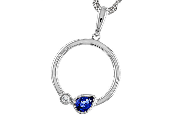 B329-48165: NECKLACE .26 SAPPHIRE .28 TGW