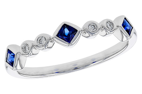 C329-50819: LDS WED RG .25 SAPPHIRE .30 TGW