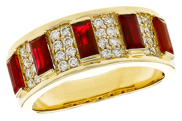 C329-50901: LDS WED RG 1.40 TW RUBY 1.69 TGW