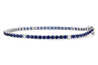 H329-47246: BRACELET 3.27 TW SAPP 3.52 TGW (7")