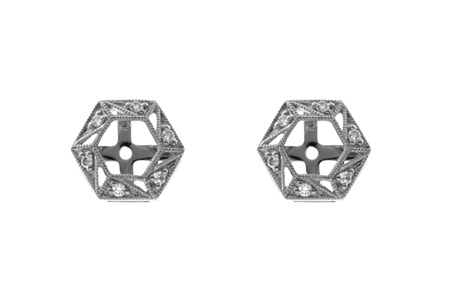 L054-99919: EARRING JACKETS .08 TW (FOR 0.50-1.00 CT TW STUDS)