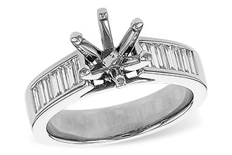 M329-46328: LDS SEMI DIA RG .50 TW BAGUETTES