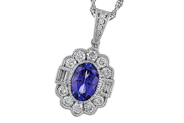 M329-47237: NECKLACE .80 TANZANITE 1.15 TGW (7x5MM OV)